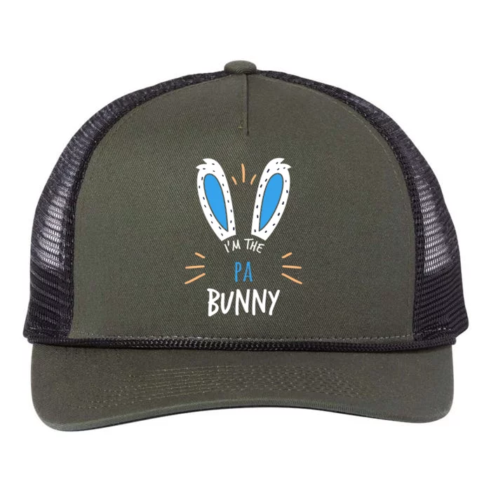 I'm The Pa Bunny Matching Family Easter Sunday Gift Retro Rope Trucker Hat Cap