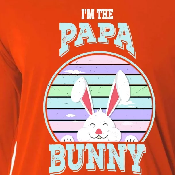 I'm The Papa Bunny Matching Family Easter Sunday Gift Cooling Performance Long Sleeve Crew