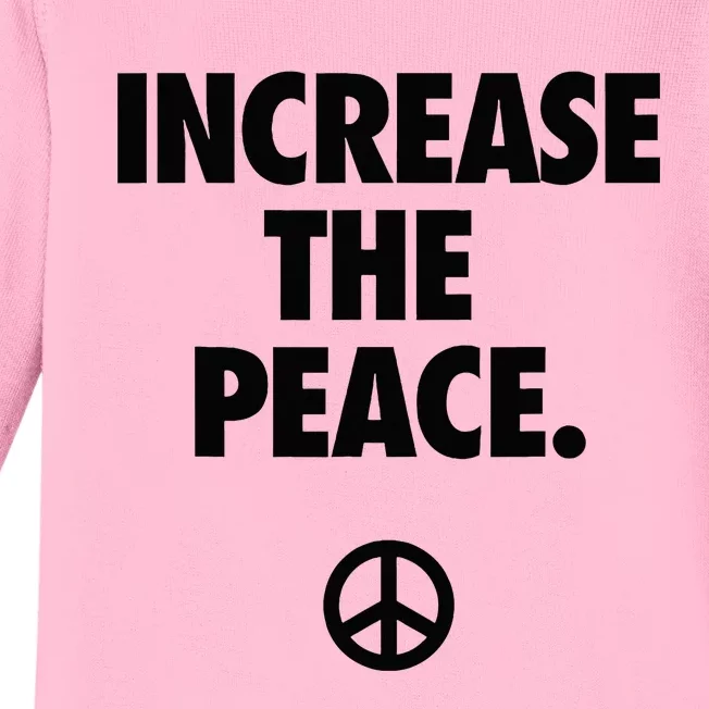 Increase The Peace Baby Long Sleeve Bodysuit