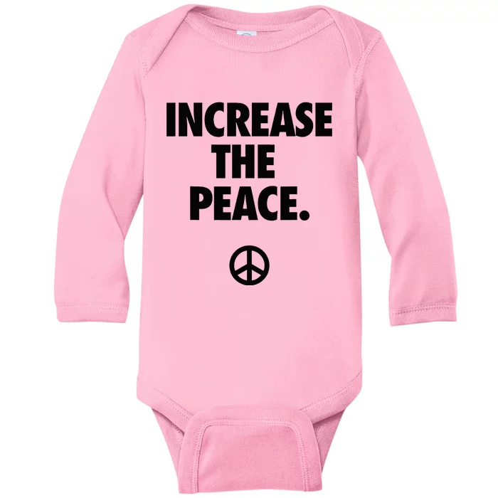 Increase The Peace Baby Long Sleeve Bodysuit