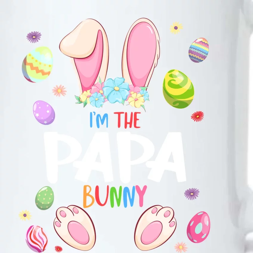 I'm The Papa Bunny Easter Party Matching Family Gift Black Color Changing Mug