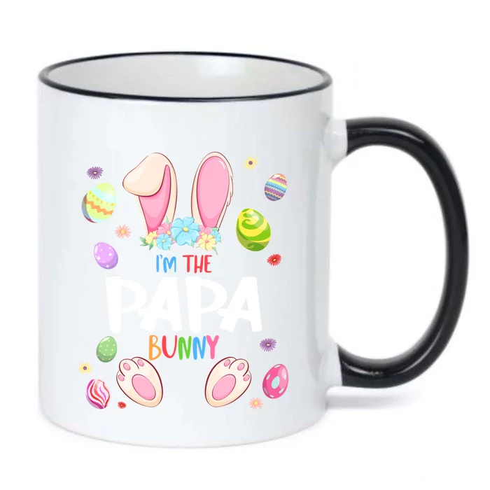 I'm The Papa Bunny Easter Party Matching Family Gift Black Color Changing Mug