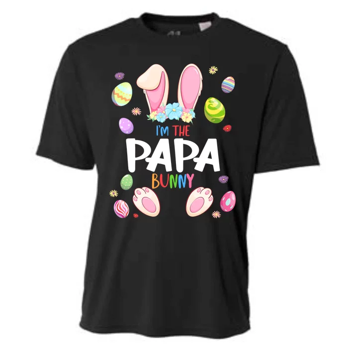 I'm The Papa Bunny Easter Party Matching Family Gift Cooling Performance Crew T-Shirt