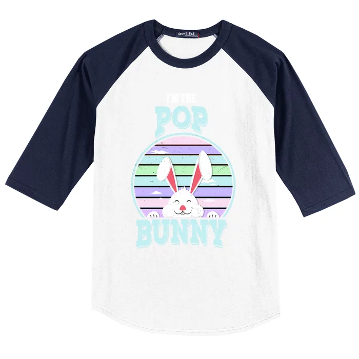 I'm The Pop Bunny Matching Family Easter Sunday Gift Baseball Sleeve Shirt