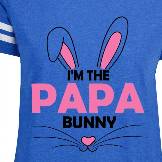 I'm The Papa Bunny Graphic Cute Easter Day Costume Funny Gift Enza Ladies Jersey Football T-Shirt