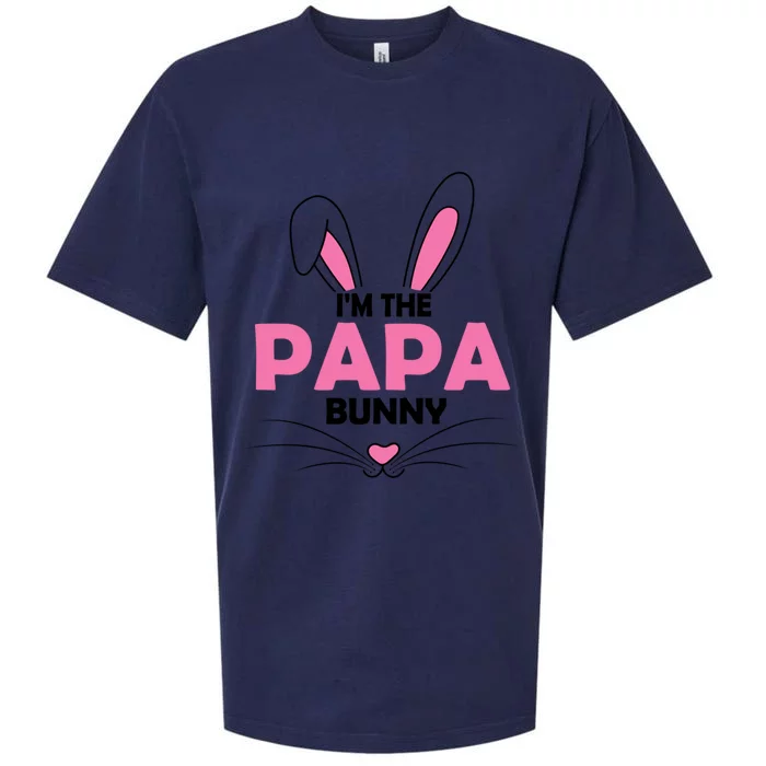 I'm The Papa Bunny Graphic Cute Easter Day Costume Funny Gift Sueded Cloud Jersey T-Shirt