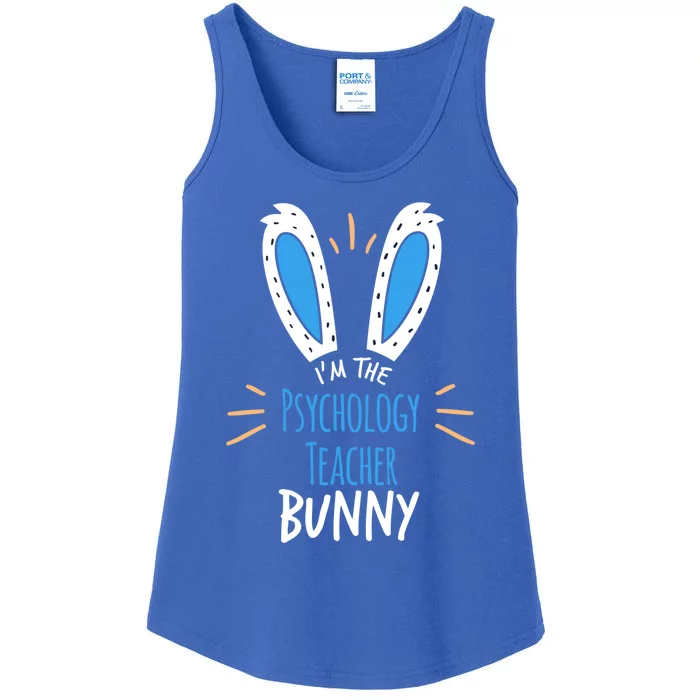 I'm The Psychology Teacher Bunny Ears Easter Sunday Gift Ladies Essential Tank