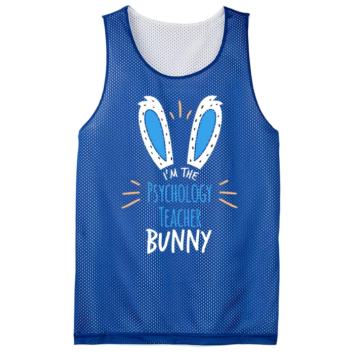 I'm The Psychology Teacher Bunny Ears Easter Sunday Gift Mesh Reversible Basketball Jersey Tank