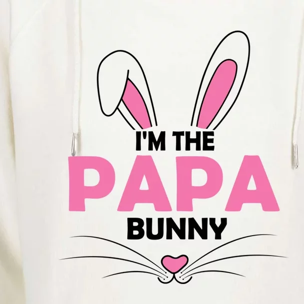 I'm The Papa Bunny Graphic Cute Easter Day Costume Gift Womens Funnel Neck Pullover Hood