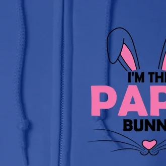 I'm The Papa Bunny Graphic Cute Easter Day Costume Gift Full Zip Hoodie