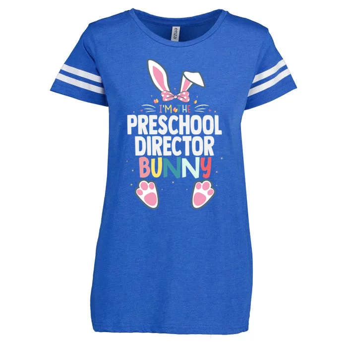 I'm The Preschool Director Bunny Easter Day Rabbit Matching Great Gift Enza Ladies Jersey Football T-Shirt