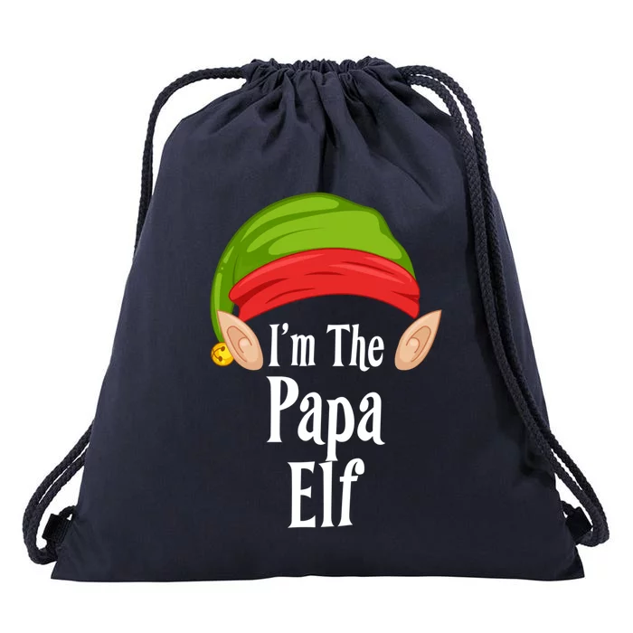 I'm The Papa Cute Gift Family Christmas Pajamas Great Gift Drawstring Bag