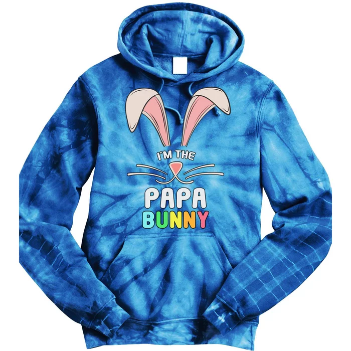 I'm The Papa Bunny Matching Family Easter Party Gift Tie Dye Hoodie