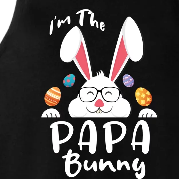 I'm The Papa Bunny Matching Family Easter Party Cool Gift Ladies Tri-Blend Wicking Tank