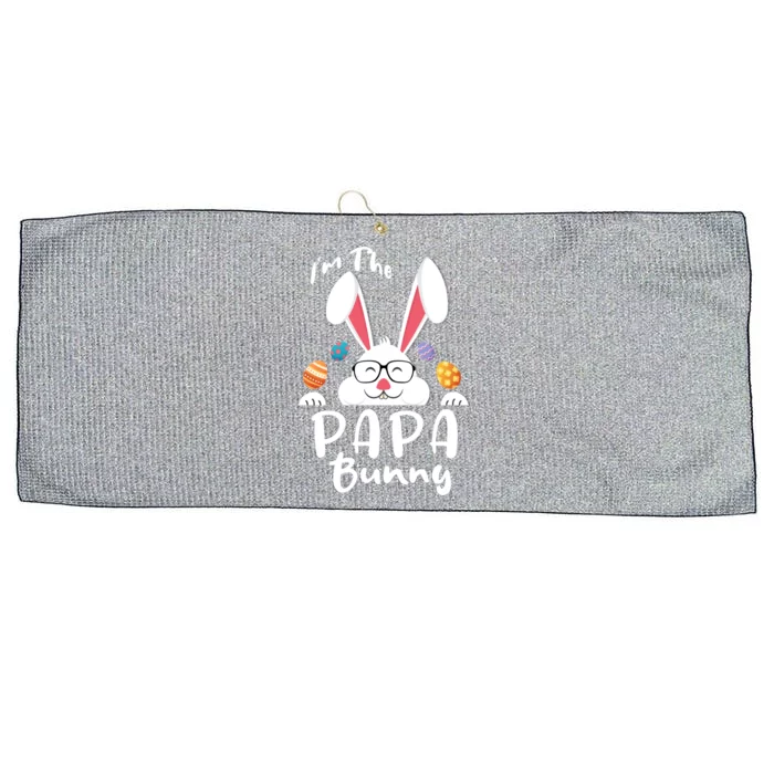 I'm The Papa Bunny Matching Family Easter Party Cool Gift Large Microfiber Waffle Golf Towel