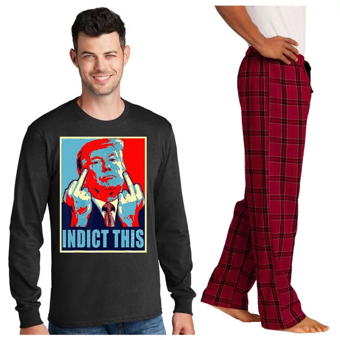 Indict This Pro Donald Trump Funny Long Sleeve Pajama Set