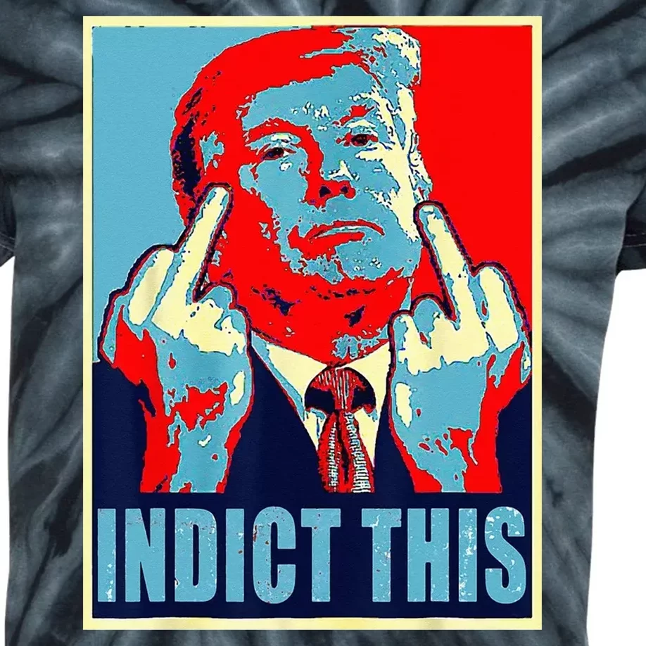 Indict This Pro Donald Trump Funny Kids Tie-Dye T-Shirt