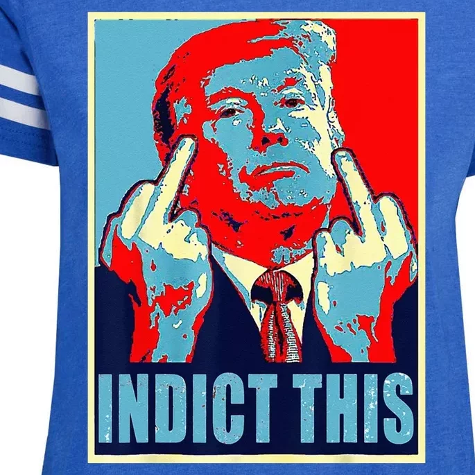 Indict This Pro Donald Trump Funny Enza Ladies Jersey Football T-Shirt