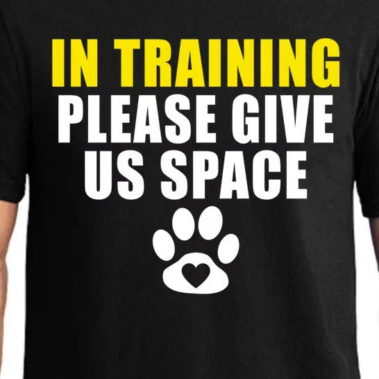 In Training Please Give Us Space Dog Training Dog Trainers Funny Gift Pajama Set