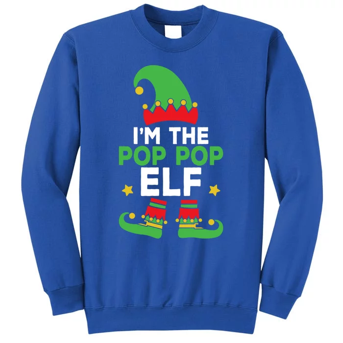 IM The Pop Pop Elf Funny Holiday Grandpa Matching Christmas Gift Sweatshirt