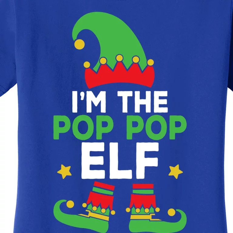 IM The Pop Pop Elf Funny Holiday Grandpa Matching Christmas Gift Women's T-Shirt