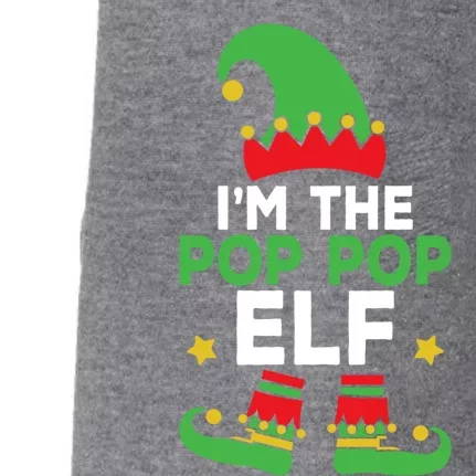 IM The Pop Pop Elf Funny Holiday Grandpa Matching Christmas Gift Doggie 3-End Fleece Hoodie