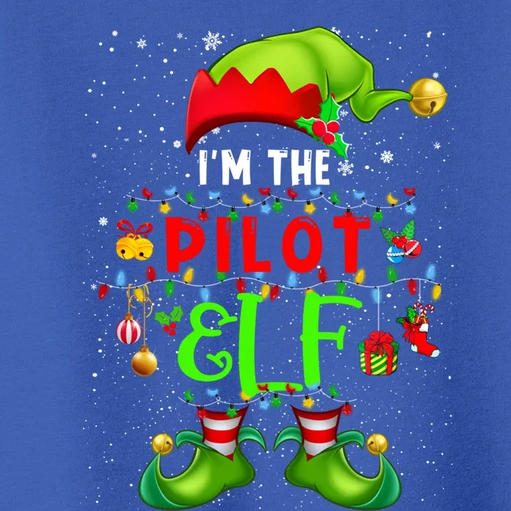 Im The Pilot Elf Christmas Ornats Costume Elf Lover Gift Toddler T-Shirt