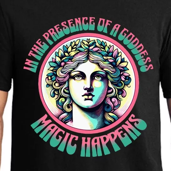 In The Presence Of A Goddess Magic Happens Goddess Vibes Pajama Set