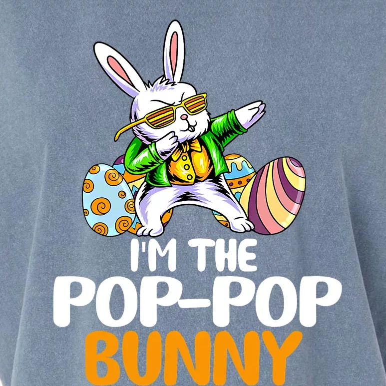 I'm The Pop Pop Bunny Happy Easter Day Cute Gift Garment-Dyed Women's Muscle Tee