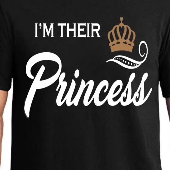 I'm Their Princess Funny Couple Matching Family Meaningful Gift Pajama Set