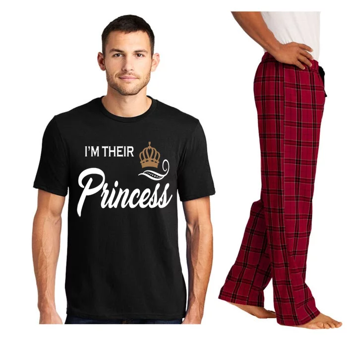 I'm Their Princess Funny Couple Matching Family Meaningful Gift Pajama Set