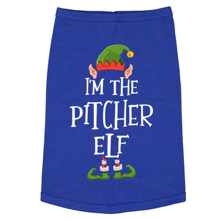 IM The Pitcher Elf Funny Ugly Christmas Gift Doggie Tank