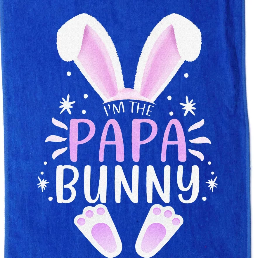 Im The Papa Bunny Easter Day Father Family Matching Outfit Platinum Collection Golf Towel