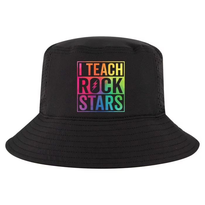 I Teach Rockstars Funny Music Teacher Back To School Cool Comfort Performance Bucket Hat