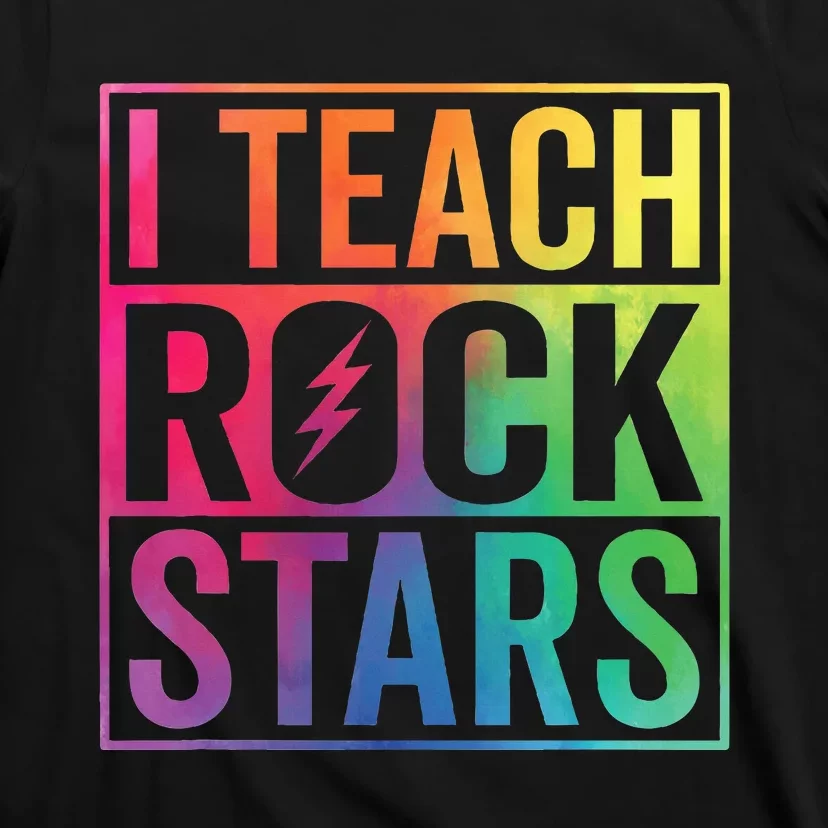 I Teach Rockstars Funny Music Teacher Back To School T-Shirt