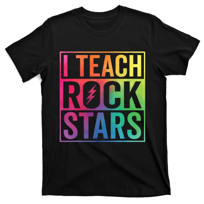 I Teach Rockstars Funny Music Teacher Back To School T-Shirt