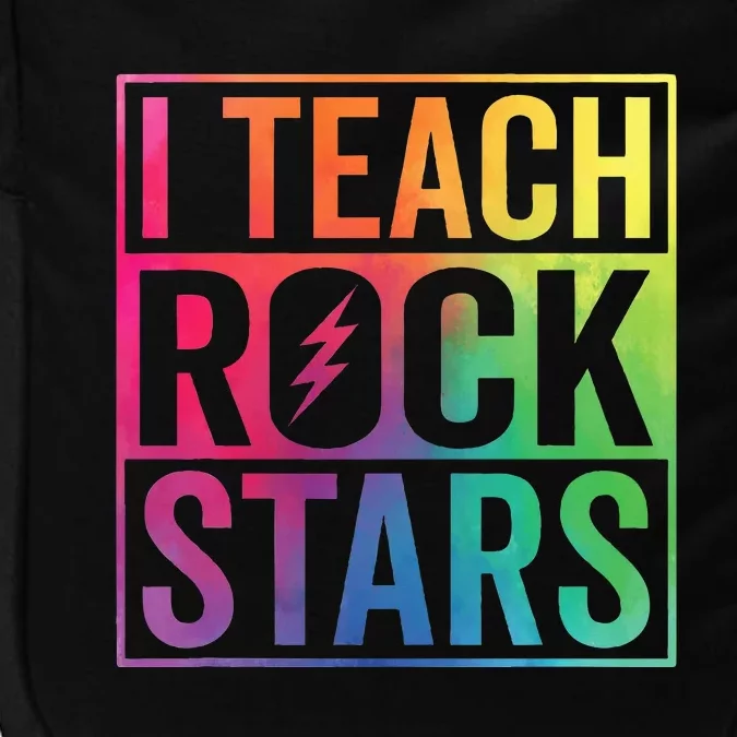 I Teach Rockstars Funny Music Teacher Back To School Impact Tech Backpack