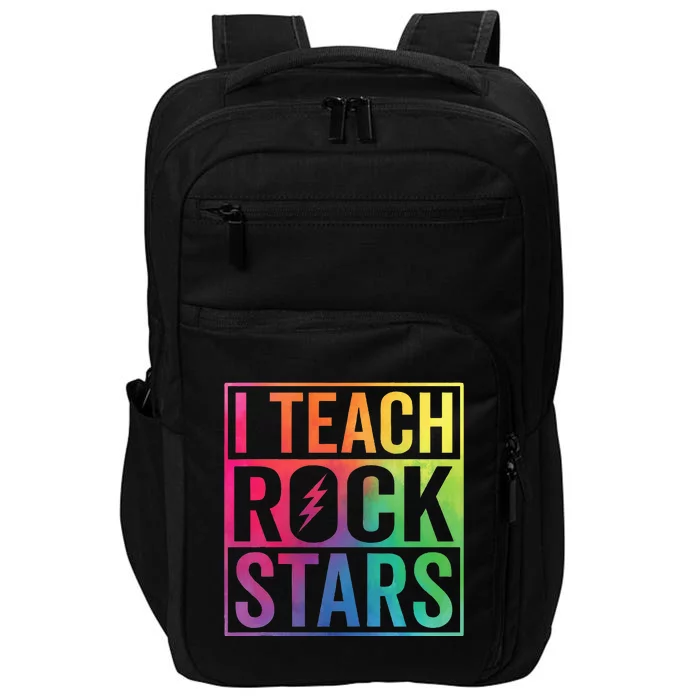 I Teach Rockstars Funny Music Teacher Back To School Impact Tech Backpack