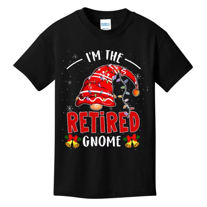 IM The Retired Gnome Christmas Retirement Kids T-Shirt