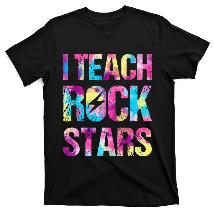 I Teach Rockstars Funny Music Teacher Back to School T-Shirt