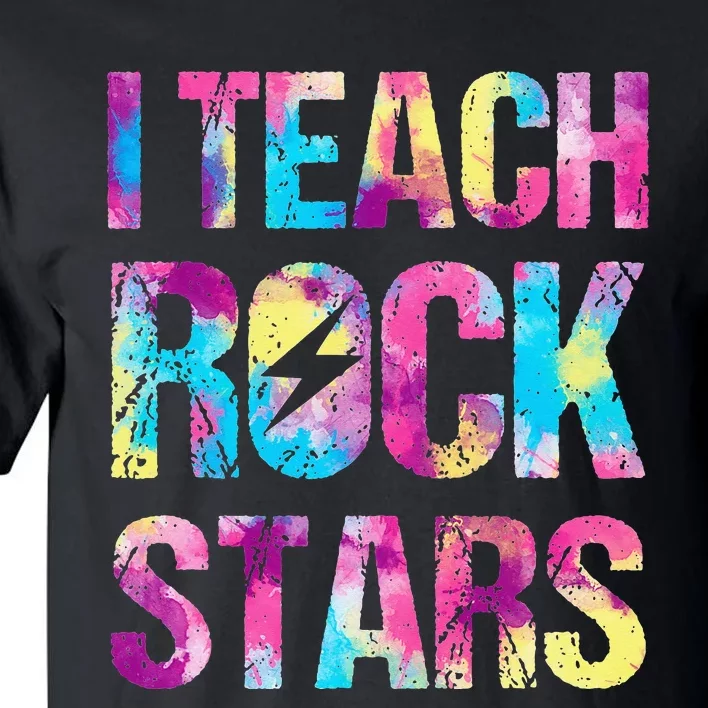 I Teach Rockstars Funny Music Teacher Back to School Tall T-Shirt