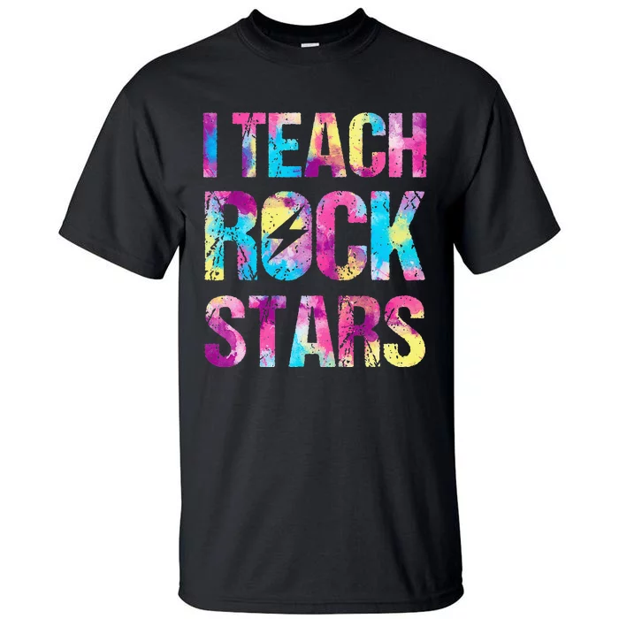 I Teach Rockstars Funny Music Teacher Back to School Tall T-Shirt