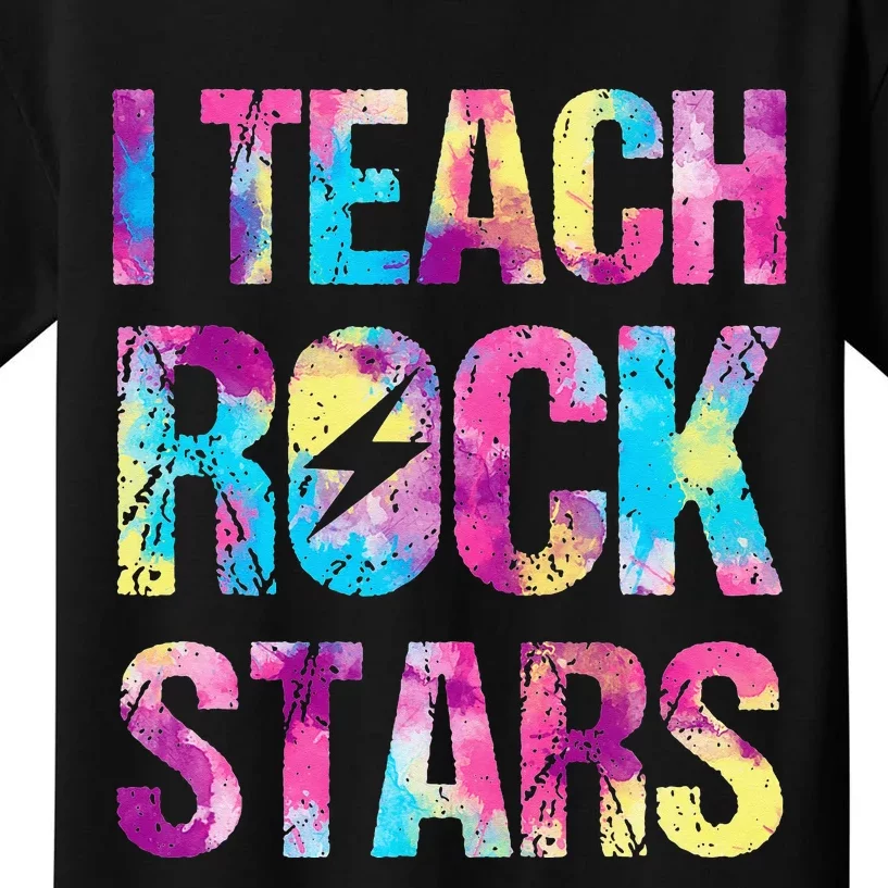 I Teach Rockstars Funny Music Teacher Back to School Kids T-Shirt