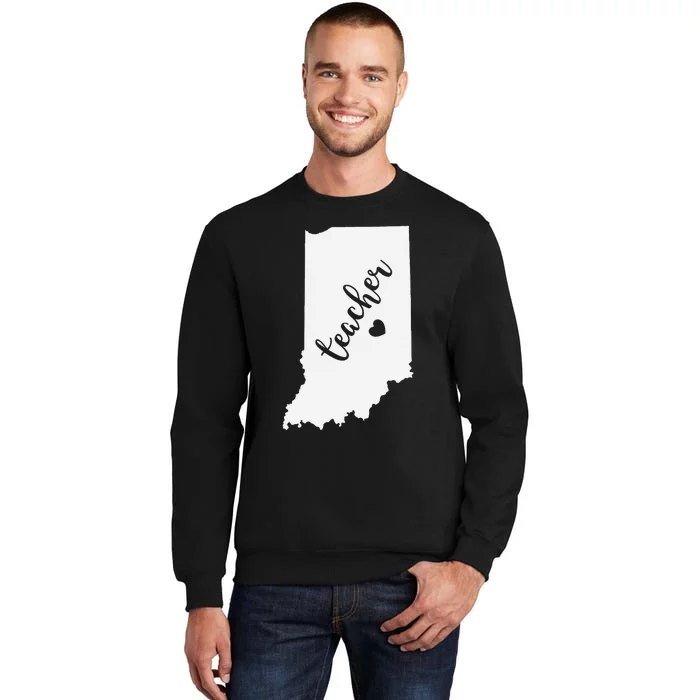 Indiana Teacher Red For Ed Public School Sweatshirt