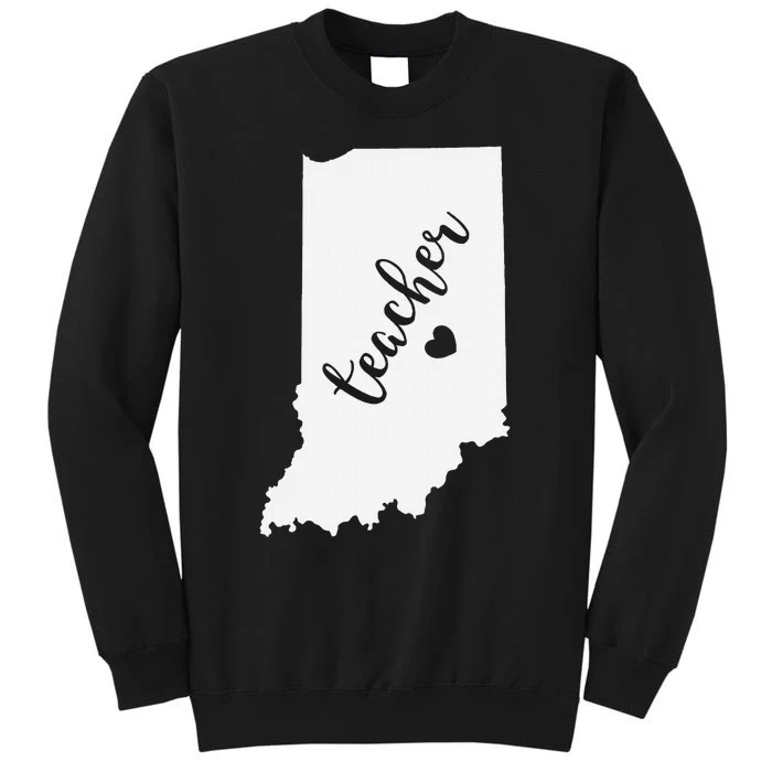 Indiana Teacher Red For Ed Public School Sweatshirt