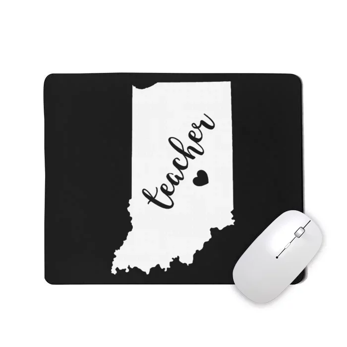 Indiana Teacher Red For Ed Public School Mousepad