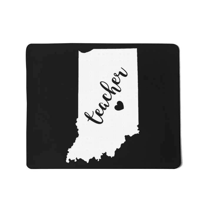 Indiana Teacher Red For Ed Public School Mousepad