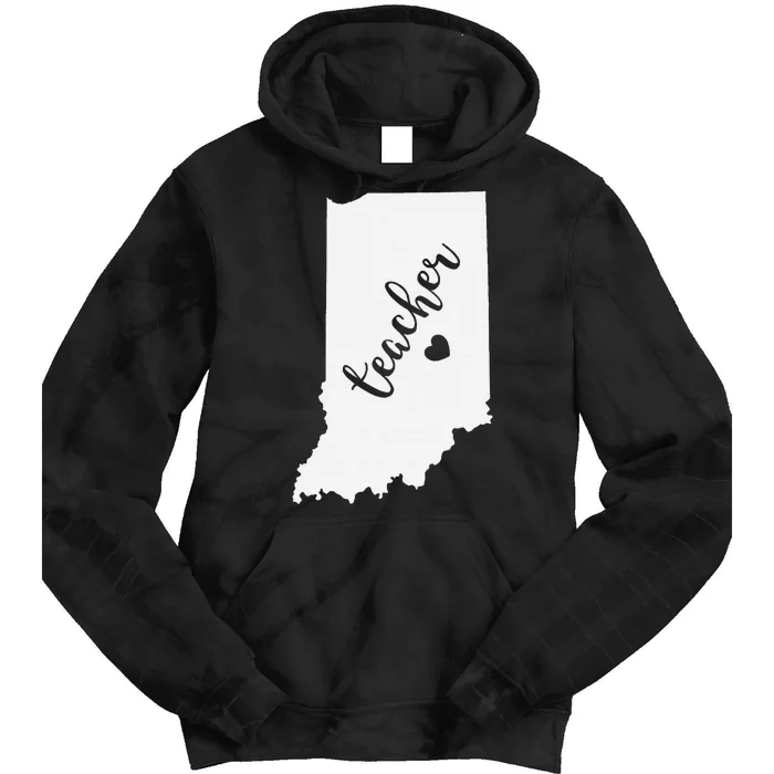 Indiana Teacher Red For Ed Public School Tie Dye Hoodie