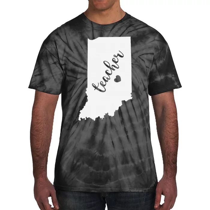 Indiana Teacher Red For Ed Public School Tie-Dye T-Shirt