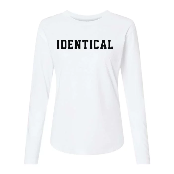 Identical Twin Raglan Womens Cotton Relaxed Long Sleeve T-Shirt